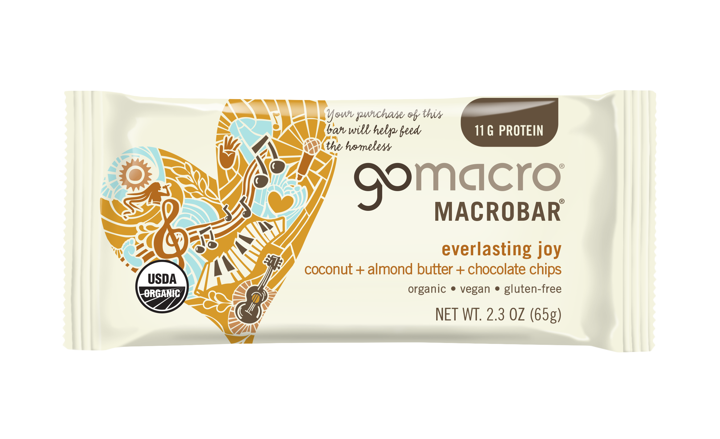 Coconut + Almond Butter + Chocolate Chips MacroBar