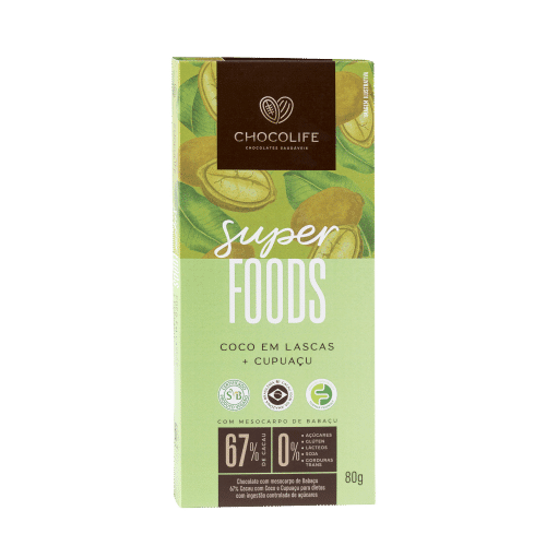CHOCOLIFE SUPERFOODS 67% COCOA WITH COCONUT AND CUPUAÇU