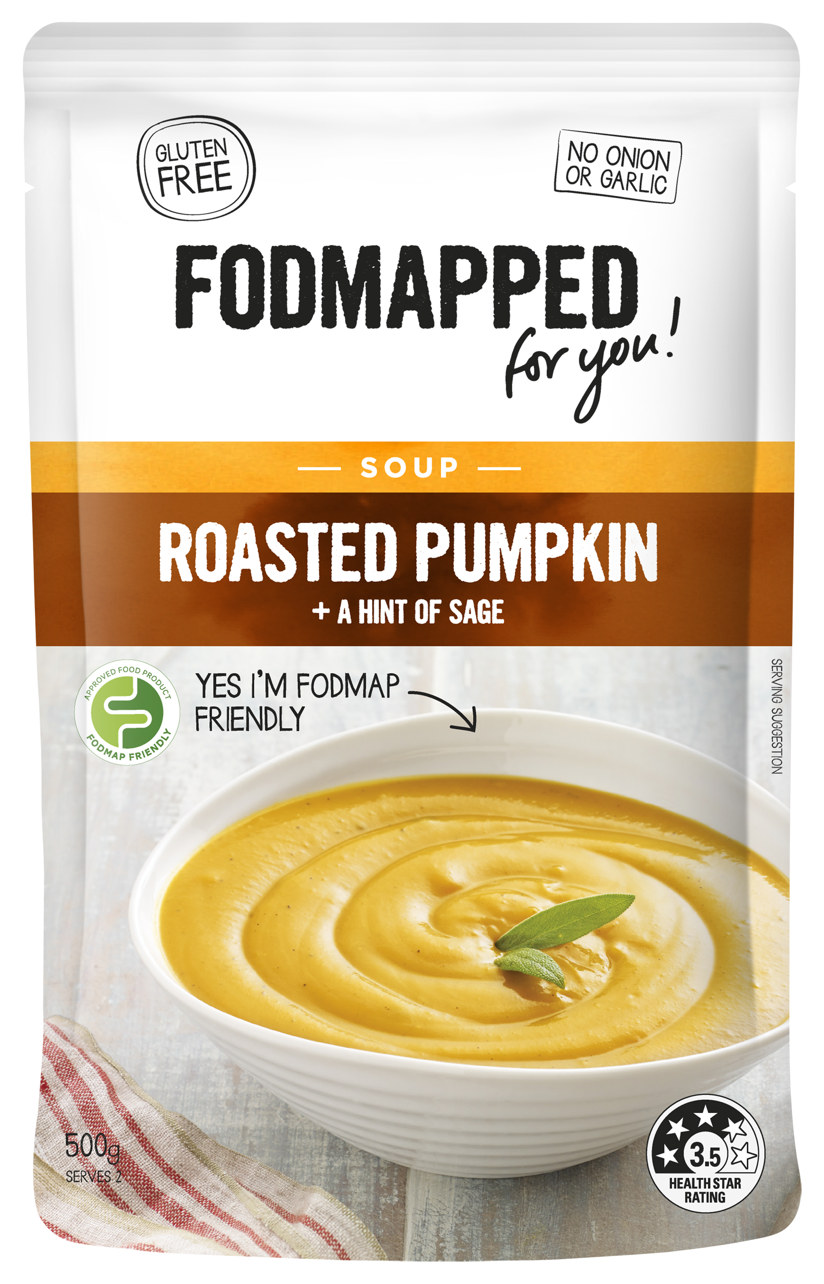 Roasted Pumpkin + A Hint Of Sage Soup